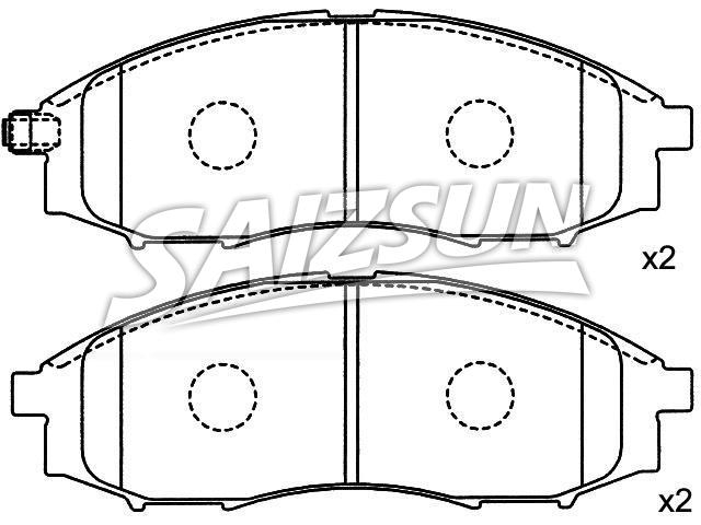 Bremsbelagsatz, Scheibenbremse Brake Pad Set:41060-7Z025