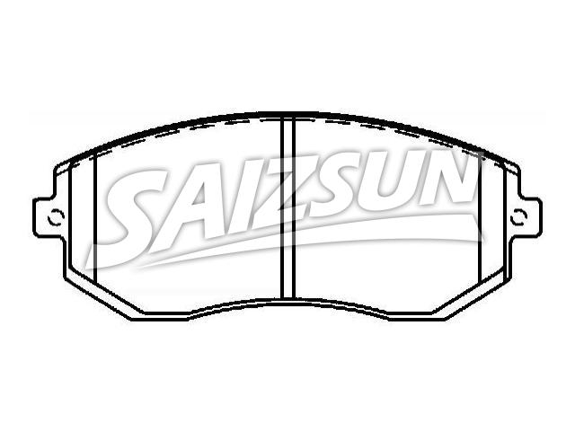 Bremsbelagsatz, Scheibenbremse Brake Pad Set:26296-FE080
