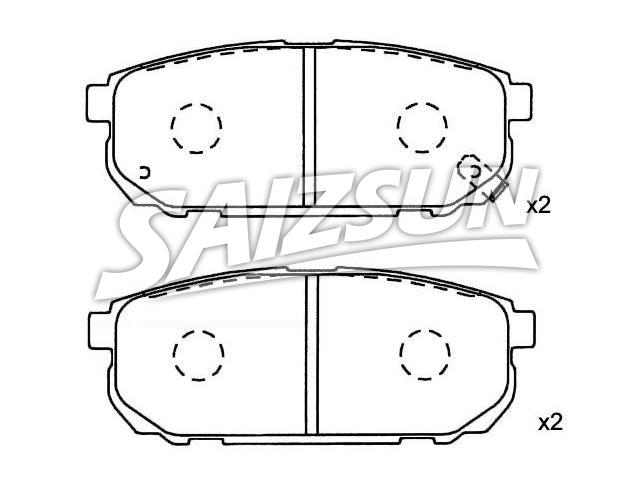 Bremsbelagsatz, Scheibenbremse Brake Pad Set:58302-3ED00