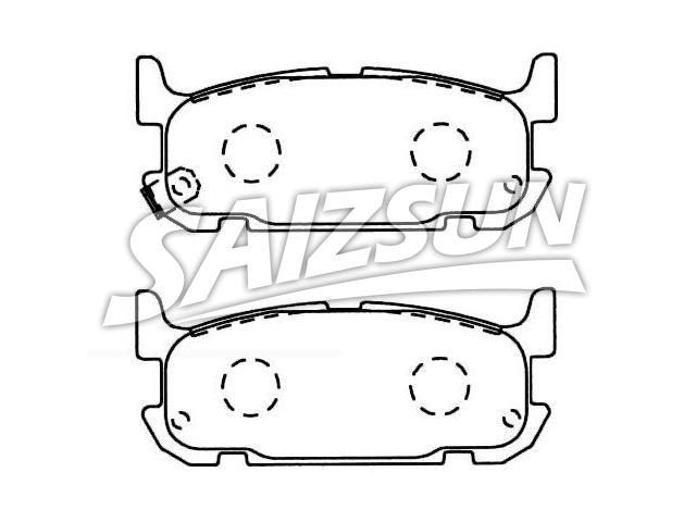 Bremsbelagsatz, Scheibenbremse Brake Pad Set:NCY3-26-43Z