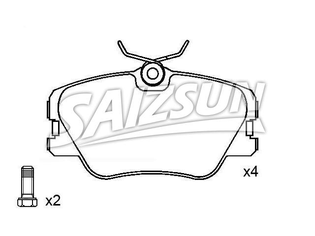 Bremsbelagsatz, Scheibenbremse Brake Pad Set:000 420 99 20