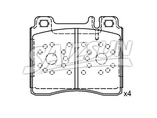 Bremsbelagsatz, Scheibenbremse Brake Pad Set:002 420 12 20