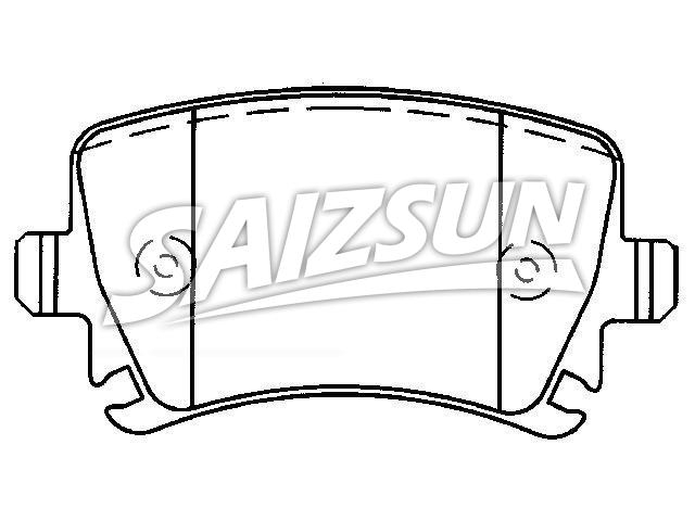 Bremsbelagsatz, Scheibenbremse Brake Pad Set:1K0 698 451