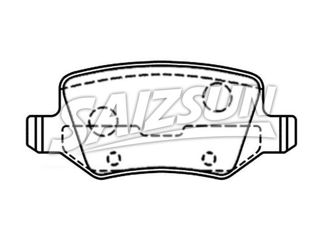 Bremsbelagsatz, Scheibenbremse Brake Pad Set:168 420 04 20