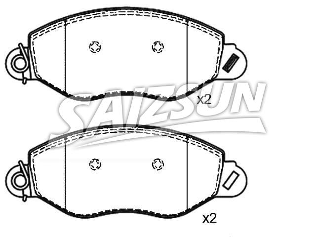 Bremsbelagsatz, Scheibenbremse Brake Pad Set:1 318 147