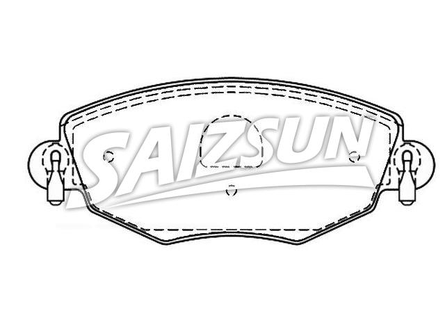 Bremsbelagsatz, Scheibenbremse Brake Pad Set:C2S 17129