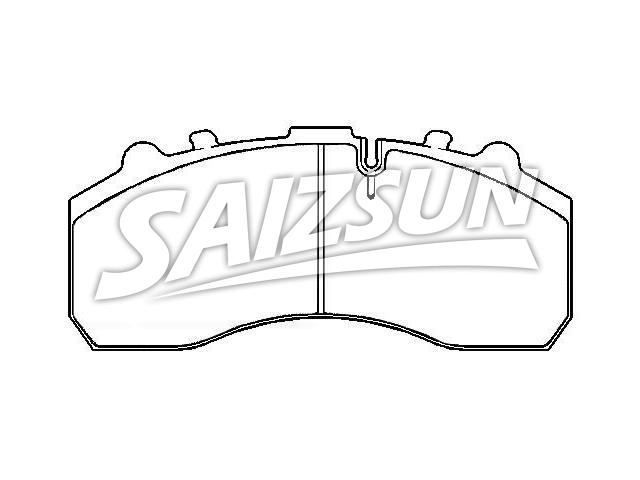 Bremsbelagsatz, Scheibenbremse Brake Pad Set:299 2348