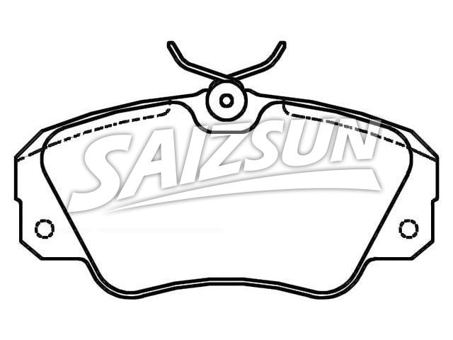 Bremsbelagsatz, Scheibenbremse Brake Pad Set:1605 782