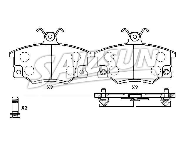 Bremsbelagsatz, Scheibenbremse Brake Pad Set:5 889 089