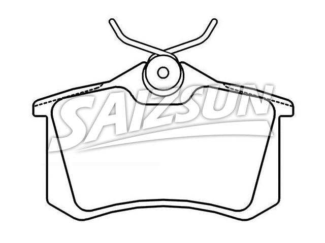 Bremsbelagsatz, Scheibenbremse Brake Pad Set:1H0 698 451 E