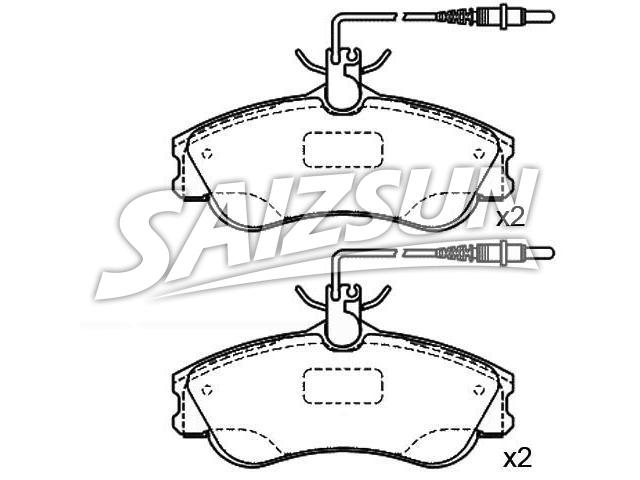 Bremsbelagsatz, Scheibenbremse Brake Pad Set:4251.54