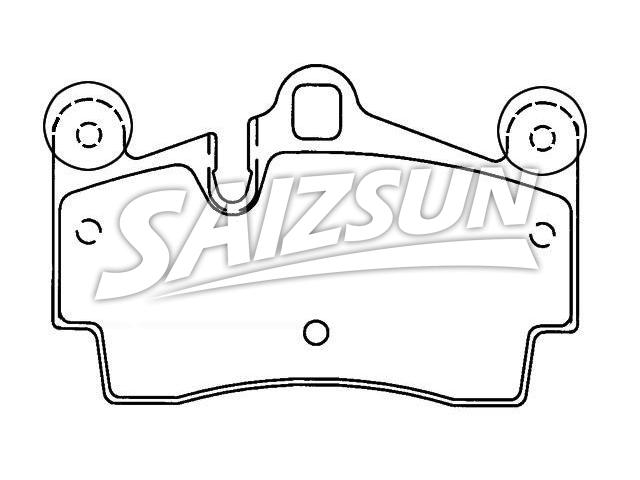 Bremsbelagsatz, Scheibenbremse Brake Pad Set:955 352 939 00
