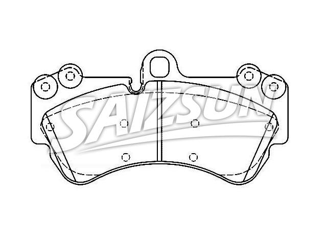 Bremsbelagsatz, Scheibenbremse Brake Pad Set:7L6 698 151 C
