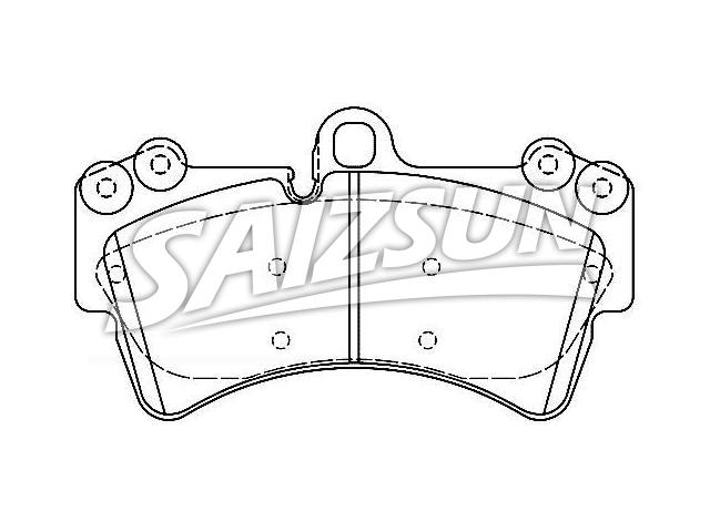 Bremsbelagsatz, Scheibenbremse Brake Pad Set:7L0 698 151 E