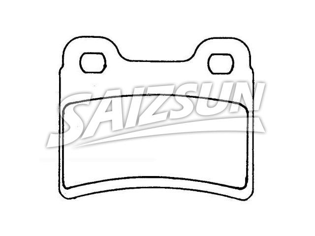 Bremsbelagsatz, Scheibenbremse Brake Pad Set:6 500 959