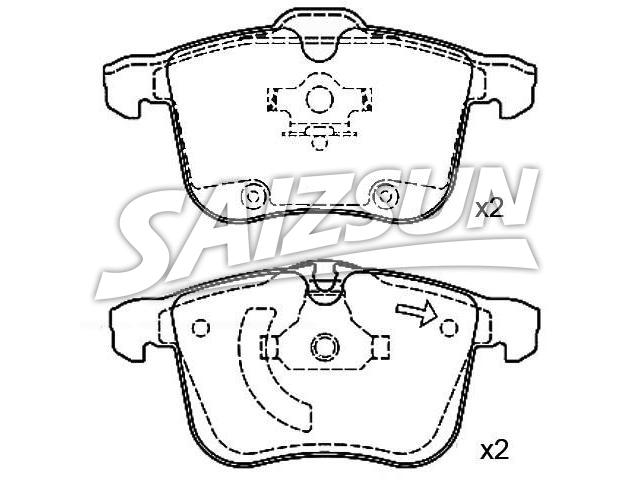 Bremsbelagsatz, Scheibenbremse Brake Pad Set:1605 079