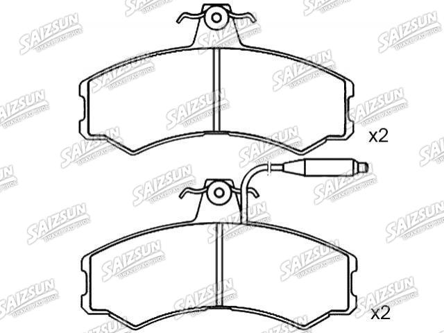 Bremsbelagsatz, Scheibenbremse Brake Pad Set:9 938 205