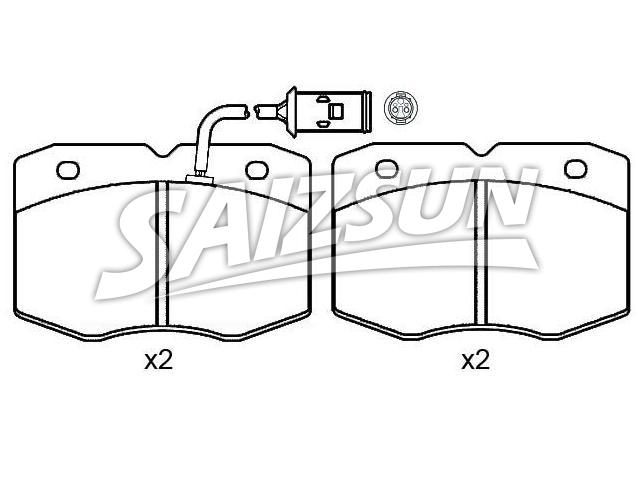 Bremsbelagsatz, Scheibenbremse Brake Pad Set:190 6158