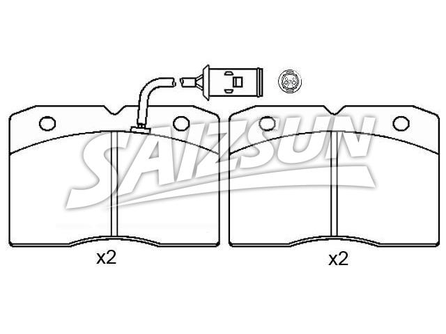 Bremsbelagsatz, Scheibenbremse Brake Pad Set:190 6039