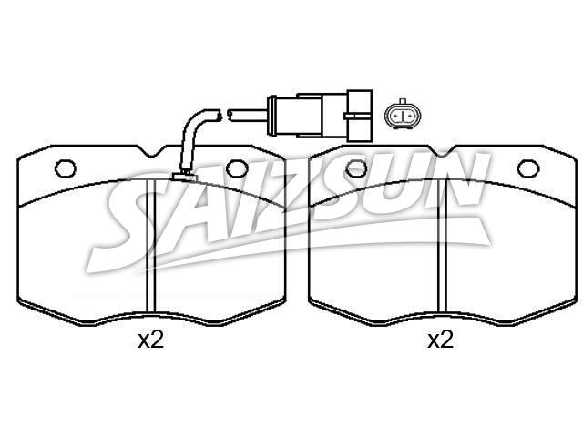 Bremsbelagsatz, Scheibenbremse Brake Pad Set:190 6428
