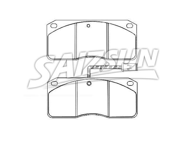 Bremsbelagsatz, Scheibenbremse Brake Pad Set:190 6297