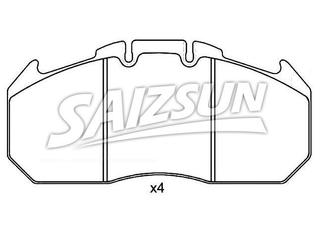 Bremsbelagsatz, Scheibenbremse Brake Pad Set:81 50820 5072