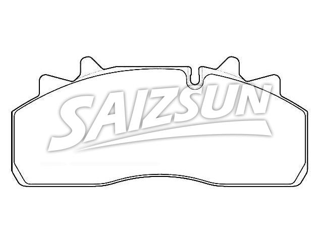 Bremsbelagsatz, Scheibenbremse Brake Pad Set:1628064