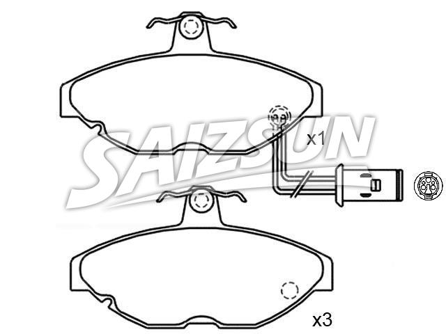 Bremsbelagsatz, Scheibenbremse Brake Pad Set:BHM7237