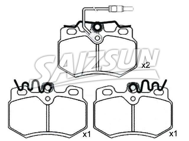 Bremsbelagsatz, Scheibenbremse Brake Pad Set:4250.37