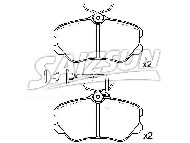 Bremsbelagsatz, Scheibenbremse Brake Pad Set:0060 760 121