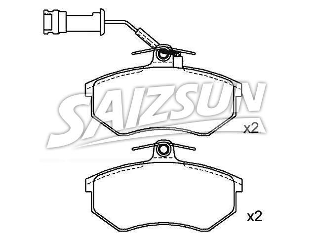 Bremsbelagsatz, Scheibenbremse Brake Pad Set:853 698 151 E