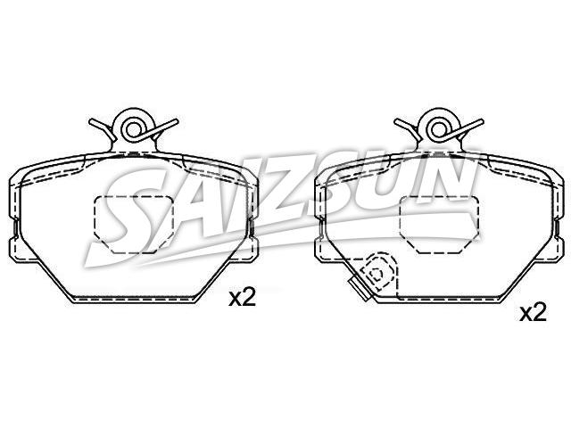Bremsbelagsatz, Scheibenbremse Brake Pad Set:451 421 02 10