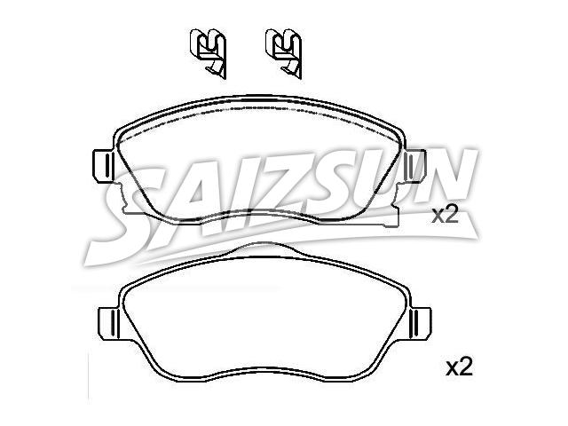 Bremsbelagsatz, Scheibenbremse Brake Pad Set:16 05 974