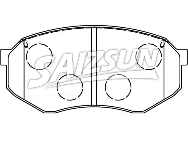 Bremsbelagsatz, Scheibenbremse Brake Pad Set:HE21-33-28ZB