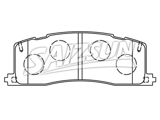 Bremsbelagsatz, Scheibenbremse Brake Pad Set:04466-28020