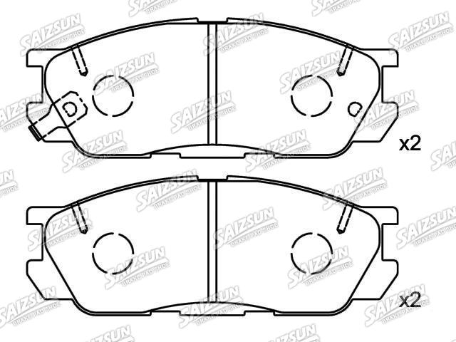 Bremsbelagsatz, Scheibenbremse Brake Pad Set:H3Y0-33-23Z