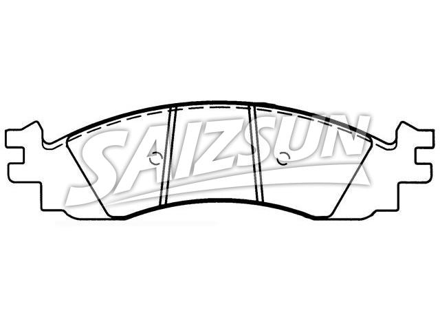 Bremsbelagsatz, Scheibenbremse Brake Pad Set:6L2Z-2001-A