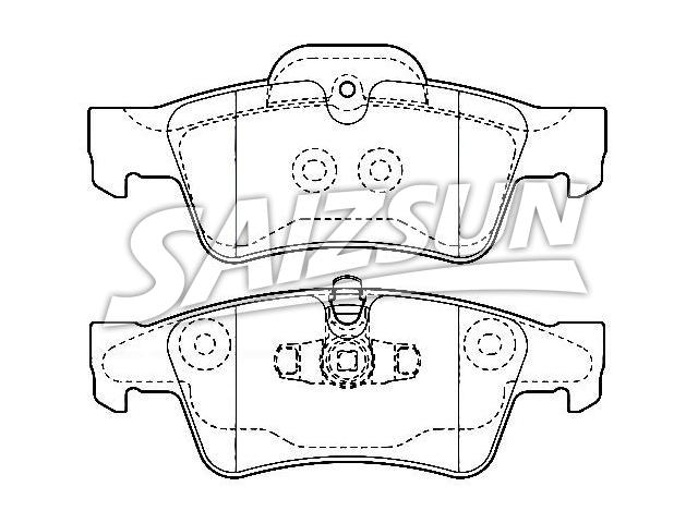 Bremsbelagsatz, Scheibenbremse Brake Pad Set:164 420 15 20