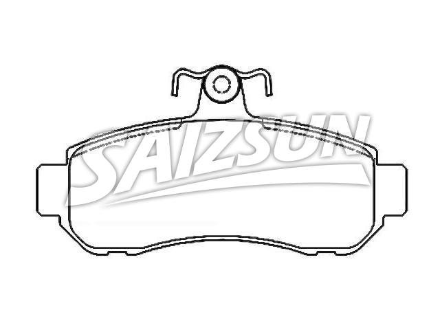 Bremsbelagsatz, Scheibenbremse Brake Pad Set:MR 908192