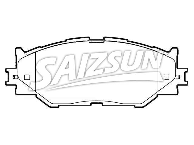 Bremsbelagsatz, Scheibenbremse Brake Pad Set:04465-53020