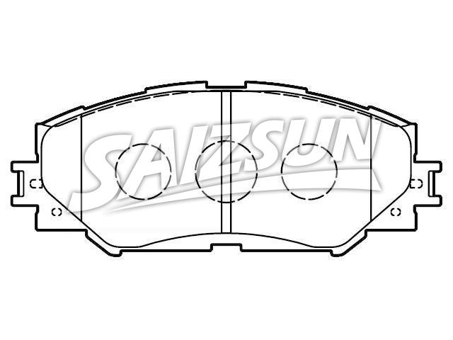 Bremsbelagsatz, Scheibenbremse Brake Pad Set:04465-42160