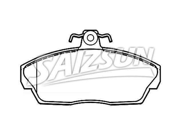 Bremsbelagsatz, Scheibenbremse Brake Pad Set:SFP100360