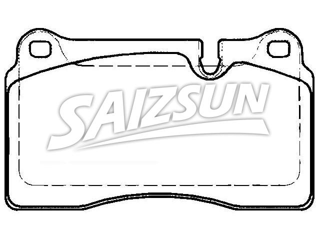 Bremsbelagsatz, Scheibenbremse Brake Pad Set:SFP500070