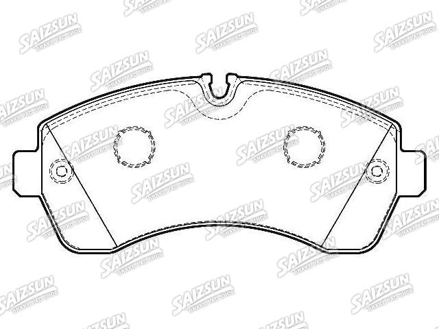 Bremsbelagsatz, Scheibenbremse Brake Pad Set:004 420 68 20