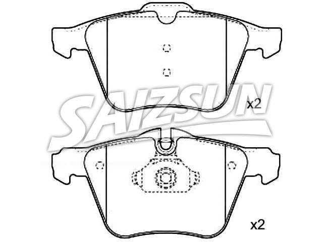 Bremsbelagsatz, Scheibenbremse Brake Pad Set:1 405 511