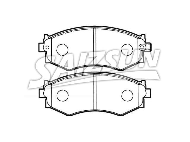 Bremsbelagsatz, Scheibenbremse Brake Pad Set:41060-32R91