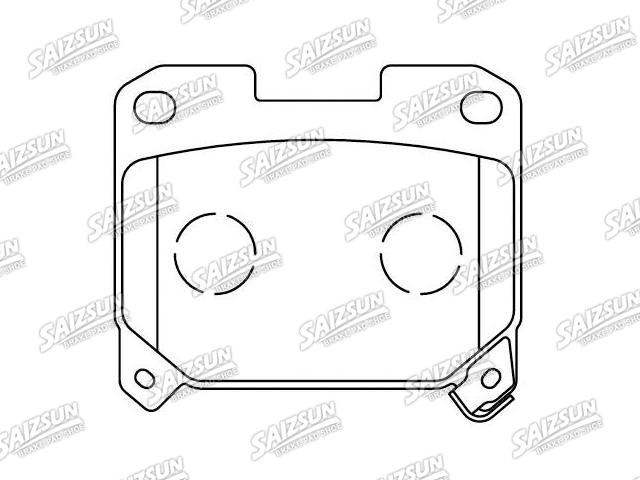 Bremsbelagsatz, Scheibenbremse Brake Pad Set:04466-14040