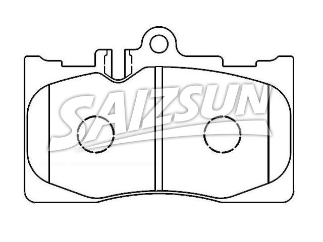 Bremsbelagsatz, Scheibenbremse Brake Pad Set:04465-50170