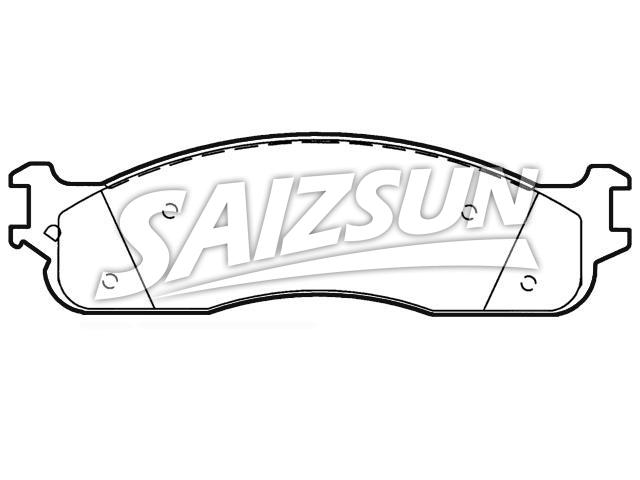 Bremsbelagsatz, Scheibenbremse Brake Pad Set:5093267AA