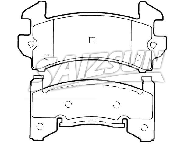 Bremsbelagsatz, Scheibenbremse Brake Pad Set:18047809